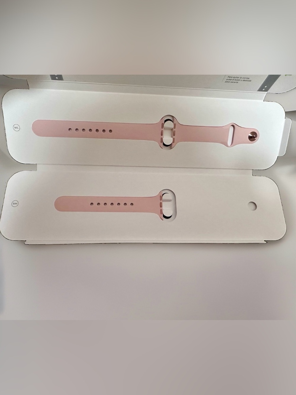 Genuine Apple Sport Band Pink Sand, GOLD Stainless Steel S/M, Apple Watch 40mm - Picture 2 of 4